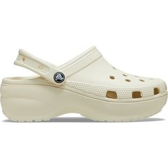 Сабо Crocs Classic Platform Clog W, размер W10 US, бежевый