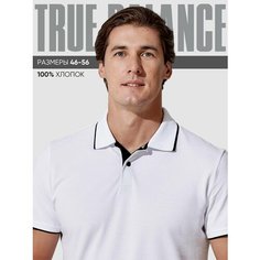 Поло TRUE BALANCE REGULAR FIT, размер 54, белый