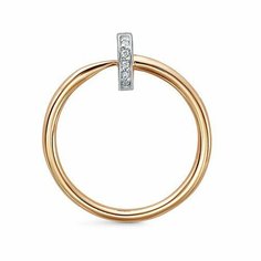 Подвеска Diamant online, красное золото, 585 проба, фианит, бесцветный