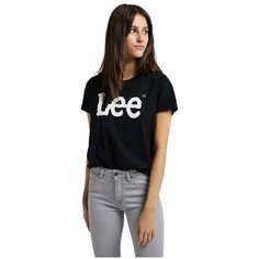 Футболка Lee Women Logo Tee, размер M, черный