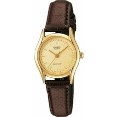 Наручные часы CASIO, коричневый, золотой