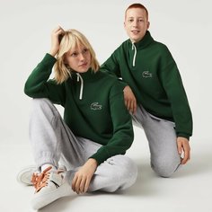 Свитшот LACOSTE, размер XL, , темно-зеленый