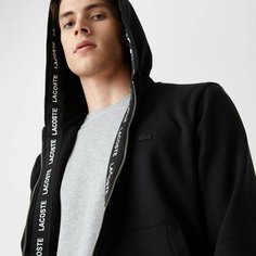 Толстовка LACOSTE Regular fit, размер T6, , черный