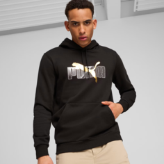 Толстовка PUMA ESS+ LOGO LAB, размер 46, , черный
