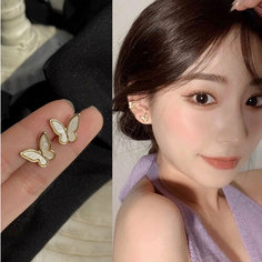 Серьги пусеты Стайл Групп, размер 5 мм, золотистый