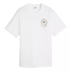 Футболка PUMA DOWNTOWN Relaxed Graphic, размер 46, белый