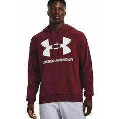 Худи спортивное Under Armour Rival Fleece Big Logo Hoodie, размер MD, , красный/белый