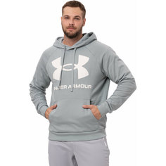 Худи спортивное Under Armour Rival Fleece Big Logo Hoodie, размер LG, , зеленый/белый