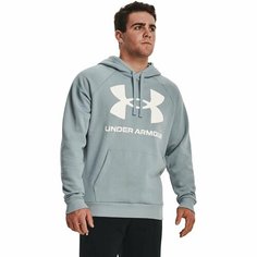Худи спортивное Under Armour Rival Fleece Big Logo Hoodie, размер XS, , голубой