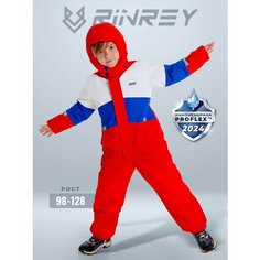 Комбинезон RINREY MSOVB07-3RB, размер 116, , белый, красный, синий