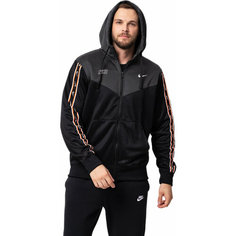 Толстовка NIKE NSW REPEAT SW PK FZ HOODIE, размер XL, , черный