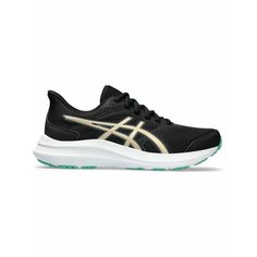 Кроссовки ASICS JOLT 4 W, полнота F, размер 5,5 US, черный/бежевый/зеленый