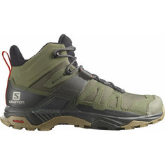 Ботинки Salomon X Ultra 4 Mid Gtx, размер 9.5 UK, зеленый
