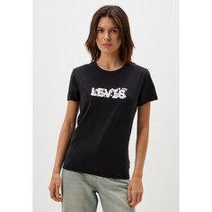 Футболка Levis, 1 шт., размер M, черный/розовый Levis®
