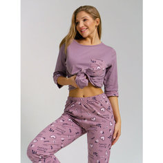 Пижама BUY-TEX.RU женская с брюками, размер 48, пыльная роза