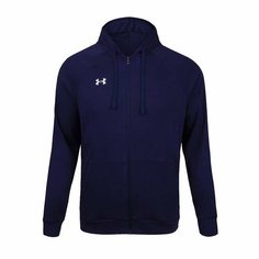 Толстовка спортивная Under Armour Rival Fleece FZ Hoodie, размер SM, , синий