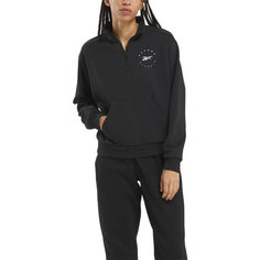 Свитшот Reebok Q3 IDE FLEECE MIDLAYER, размер S INT, , черный