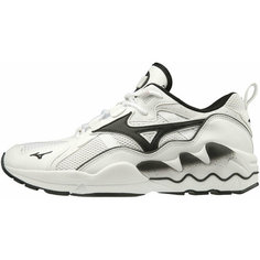 Кроссовки Mizuno Wave Rider 1, полнота F, размер 5,5 UK, белый/черный