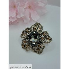 Брошь Fashion jewelry, искусственный камень