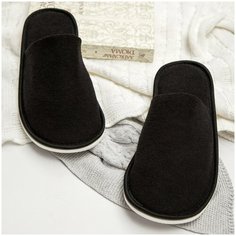 Тапочки Amaro Home Махра, размер 42-44, black