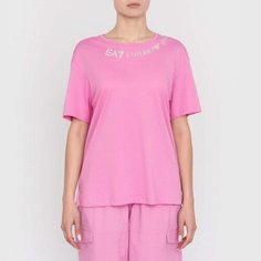 Футболка спортивная EA7 EMPORIO ARMANI regular fit, размер XS, розовый
