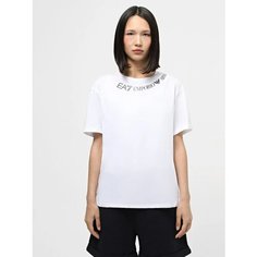Футболка спортивная EA7 EMPORIO ARMANI regular fit, размер XXS, белый