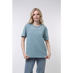 Футболка спортивная EA7 EMPORIO ARMANI regular fit, размер XXS, голубой