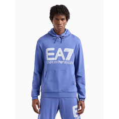 Худи спортивное EA7 EMPORIO ARMANI, размер M, , синий