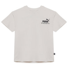 Футболка PUMA Ess+ Mid 90s Graphic, размер 152, белый