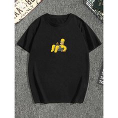 Футболка Plumart, размер 54, черный