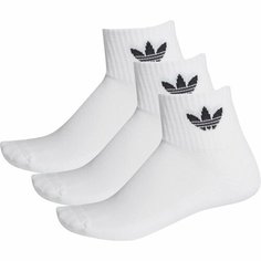 Носки adidas, комплект, 3 пары, размер XS, белый
