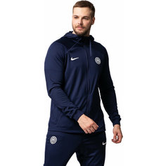 Костюм спортивный NIKE M Inter Milan Strike Dri-Fit Hooded Football Tracksuit, размер L, синий