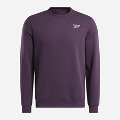 Свитшот Reebok Identity Small Log, размер L INT, , фиолетовый