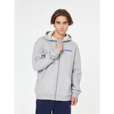 Свитшот Reebok RI BRAND PROUD FZ HOODIE, размер L INT, , серый/голубой