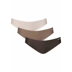 Трусы Reebok RBK Bonded Brief SUKI 3PK, комплект из 3 шт., размер L, коричневый/черный/розовый