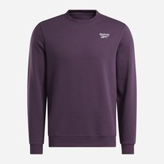Свитшот Reebok Identity Small Log, размер XXL INT, , фиолетовый