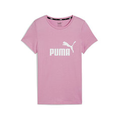 Футболка спортивная PUMA Essentials Logo Youth Tee, размер 104, mauved out