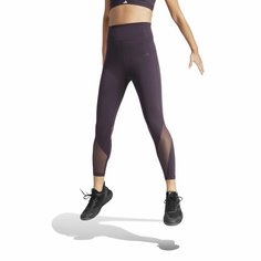 Легинсы adidas HIIT, размер S, бордовый