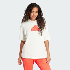 Футболка adidas Future Icons, размер L, бeлый
