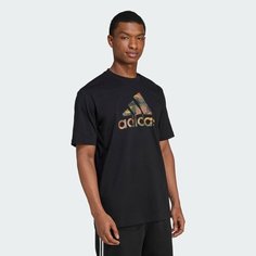 Футболка спортивная adidas Camo Badge Of Sport Graphic, размер L INT, black