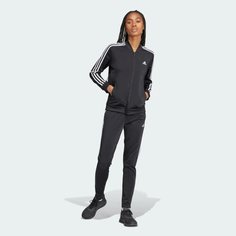Костюм спортивный adidas ESSENTIALS 3-STRIPES, размер S, черный