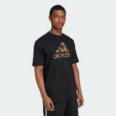 Футболка спортивная adidas Camo Badge Of Sport Graphic, размер XL INT, black