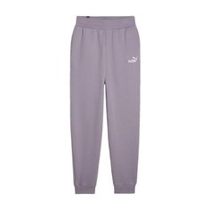 Брюки спортивные PUMA ess embroidery high waist pants fl cl, размер 50, фиолетовый