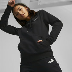Худи PUMA ESS+ Embroidery, размер 42, , черный