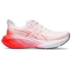 Кроссовки ASICS NOVABLAST 4, размер 10,5 , white/sunrise red