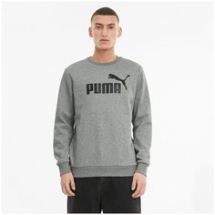 Джемпер PUMA ESS Big Logo Crew, размер S, , серый