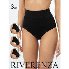 Трусы Riverenza, комплект из 3 шт., размер 48;50, черный