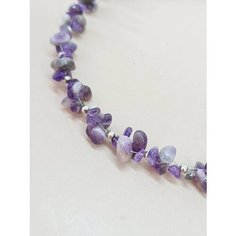 Чокер ENJOY Украшения из камней, аметист, длина 45 см, фиолетовый