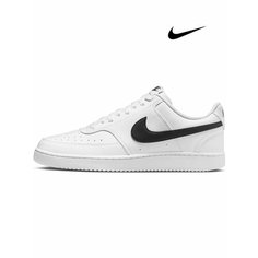 Кеды NIKE Court Vision Low, полнота F, размер 10 US, белый, черный