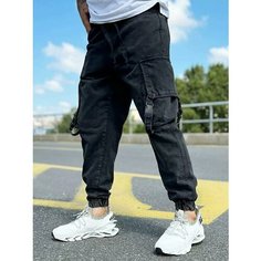 Брюки карго MkJeans, размер 32, черный